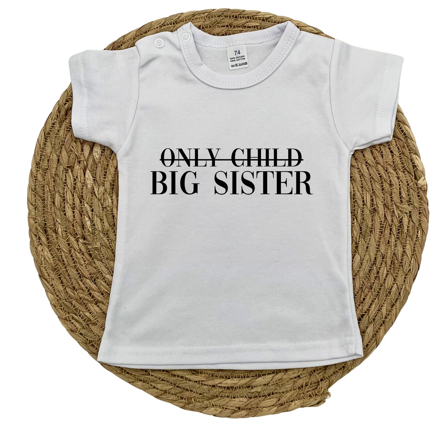 Only child / big sister t-shirt