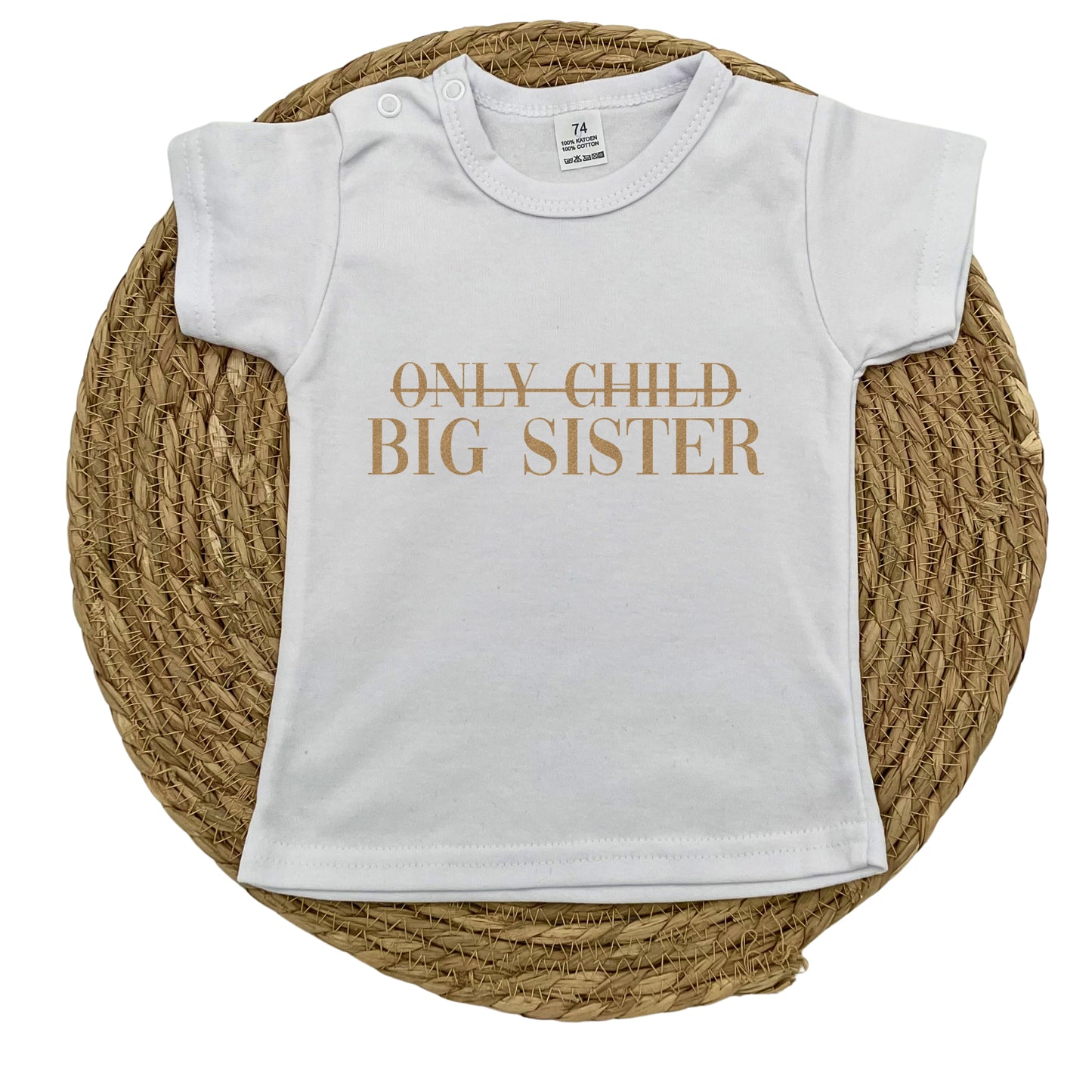 Only child / big sister t-shirt