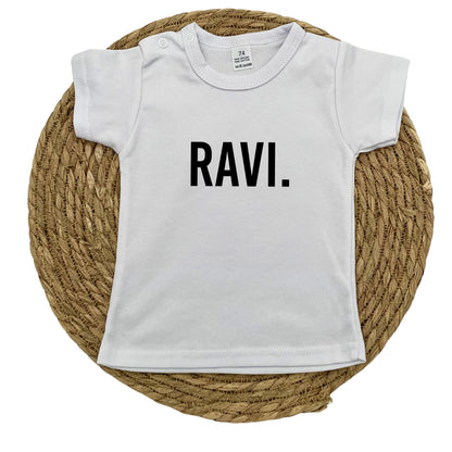 Gepersonaliseerd baby shirt "Simple"