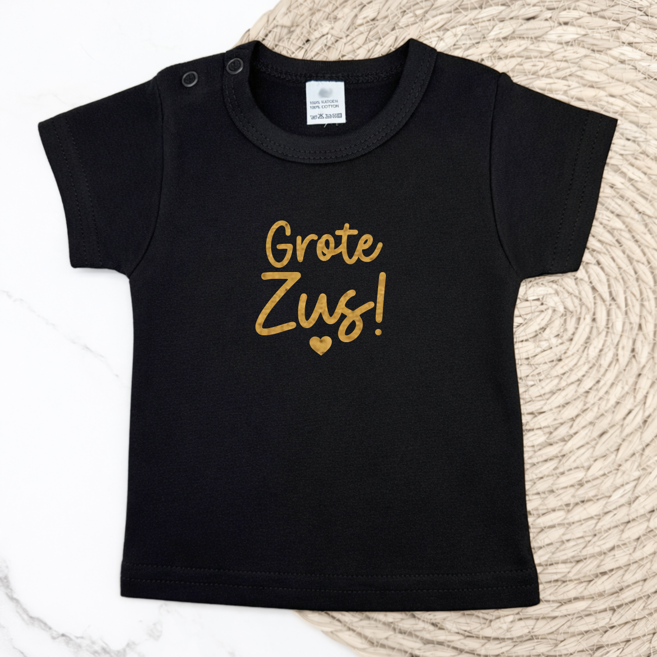 Grote zus met hartje t-shirt