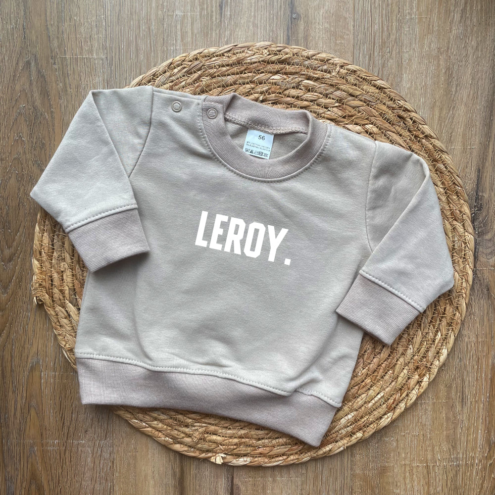 Gepersonaliseerde baby sweater "Simple"