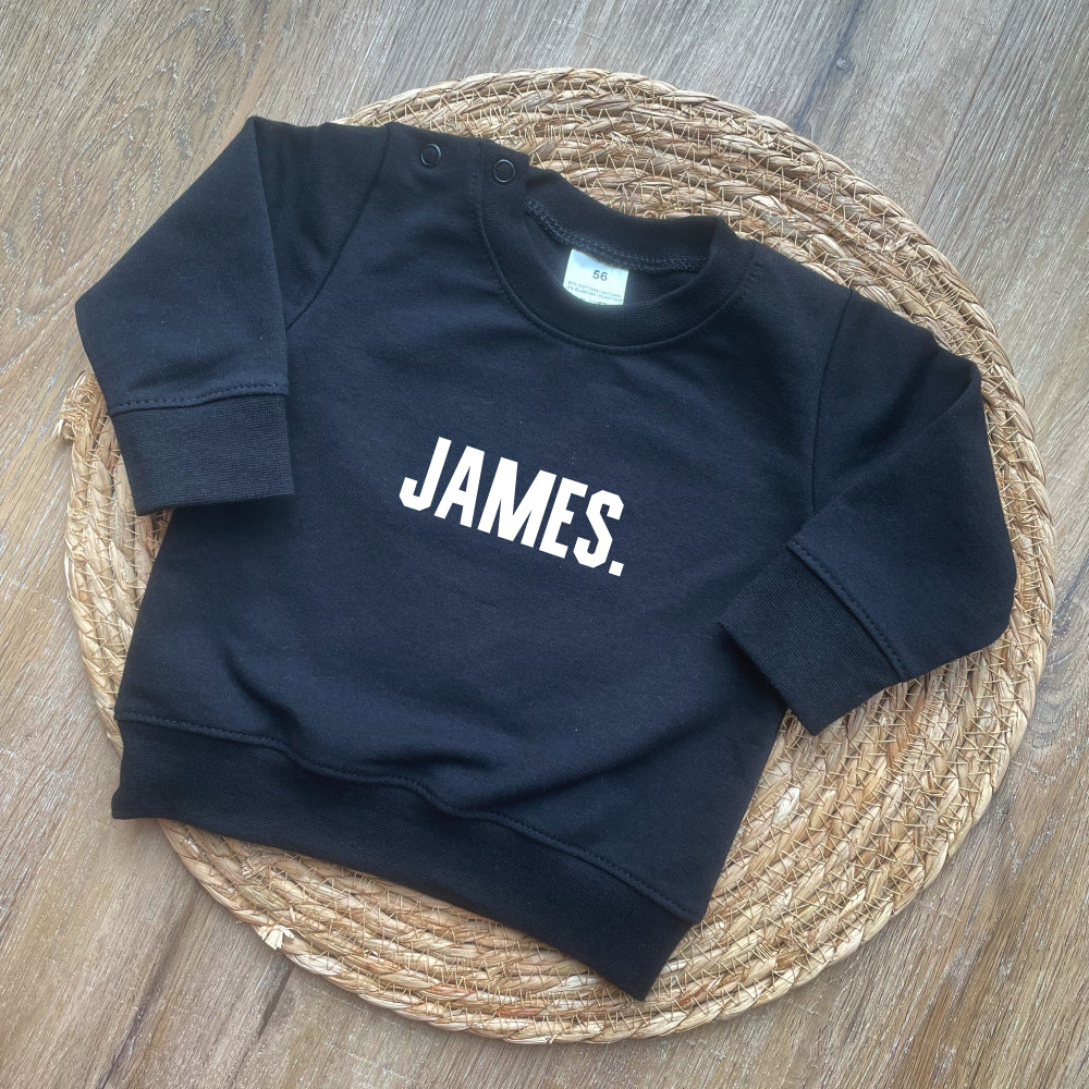 Gepersonaliseerde baby sweater "Simple"