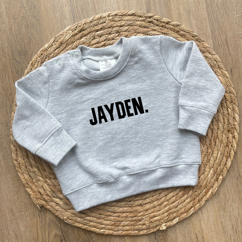 Gepersonaliseerde baby sweater "Simple"