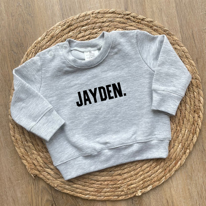 Gepersonaliseerde baby sweater "Simple"